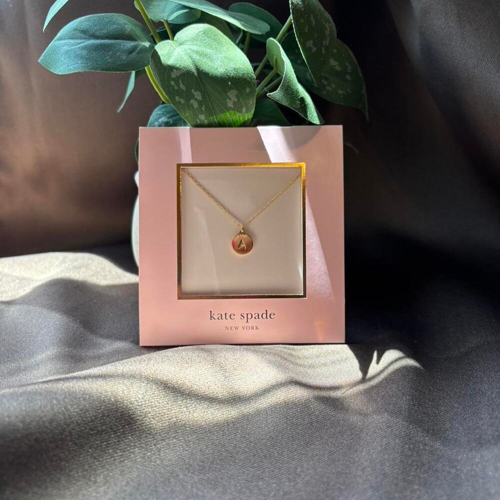 Kate spade initial A necklace new in box